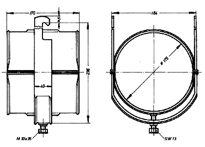 RFS HCH-618-1L4 — Крепление / хомут 6-1/8″ — изображение 3