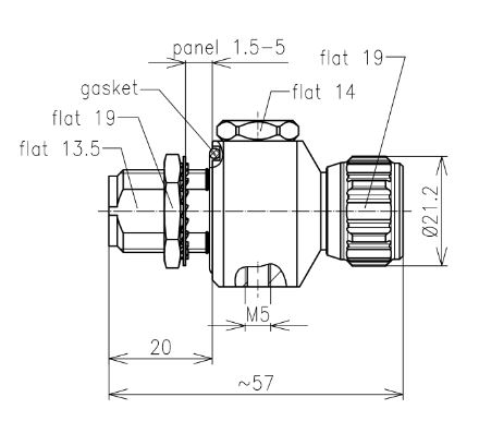 All dimensions are in mm; tolerances according to ISO 2768 m-H