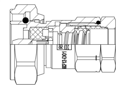 RFS 716M-SCF12-D01 — Радиочастотный соединитель SCF12-50 Series 1/2″ · 7-16 DIN — изображение 3