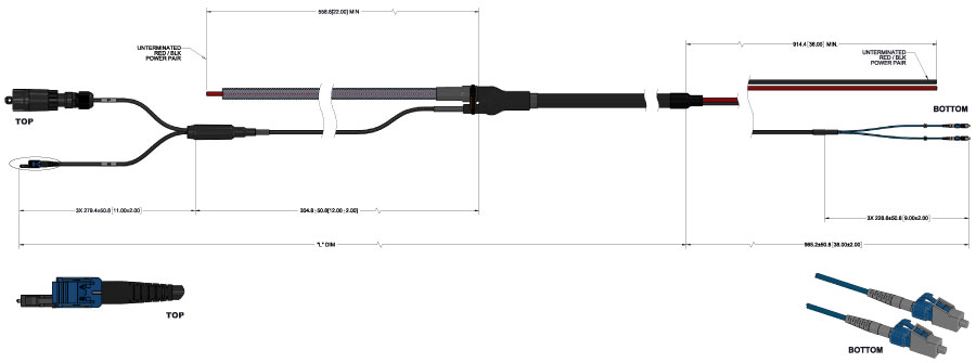 RFS HBF058-13U1SS2-30F — Гибридная кабельная сборка HYBRIFLEX 5/8″ · 9.14 — изображение 2
