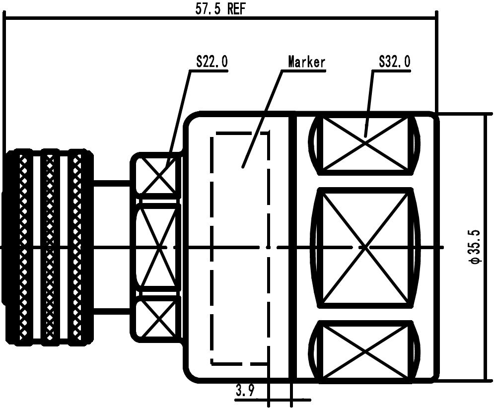 43MP-LCF78-C03 Outline drawing