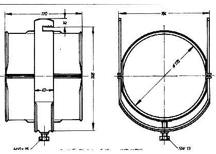 RFS HCH-618-1R — Крепление / хомут 6-1/8″ — изображение 3