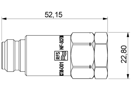 RFS NF-SCF38-D01 — Радиочастотный соединитель SCF38-50 Series 3/8″ · N — изображение 3
