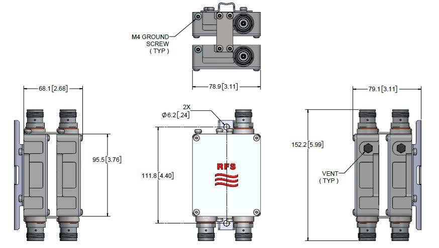 RFS FDFX55020D4-2C — Пассивный ВЧ/СВЧ компонент — изображение 2